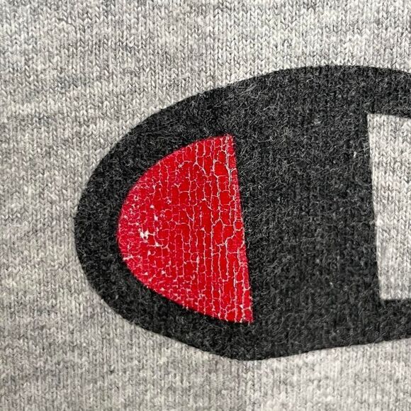 Vintage Champion Gray t shirt. Spellout. Size Medium - Picture 3 of 4